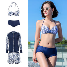 画像をギャラリービューアに読み込む, レディース水着 4点セットh364029