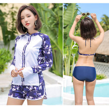 画像をギャラリービューアに読み込む, レディース水着 4点セットh364029