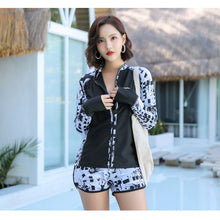 画像をギャラリービューアに読み込む, レディース水着 4点セットh364029