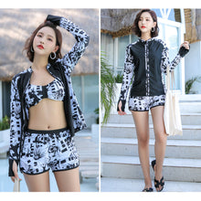 画像をギャラリービューアに読み込む, レディース水着 4点セットh364029