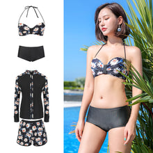 画像をギャラリービューアに読み込む, レディース水着 4点セットh364029